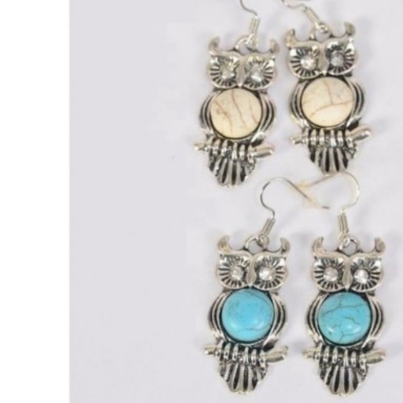 Silver Large White Stone Elephant dangle Earrings cute trendy  Fashion J… - Picture 4 of 10